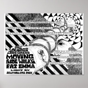 Poster LoveStreetLightCircusflyer Jun6&7'69