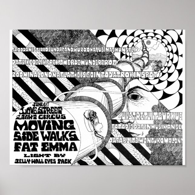 Poster LoveStreetLightCircusflyer Jun6&7'69 (Frente)