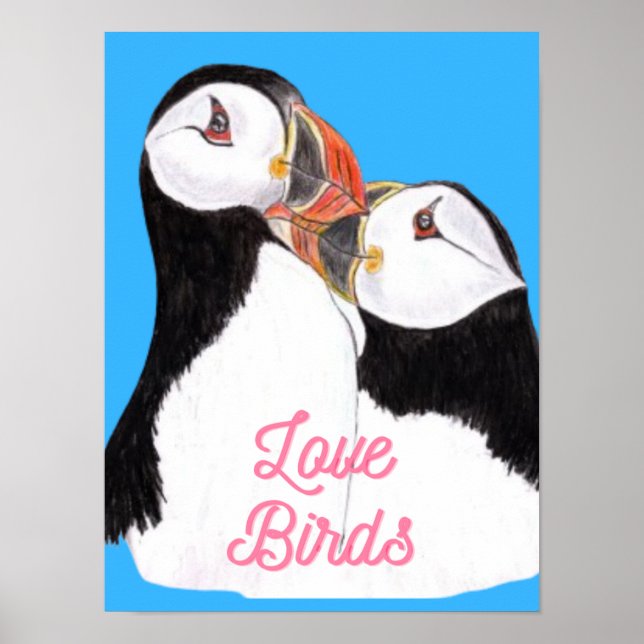 Poster Loving Puffins  (Frente)