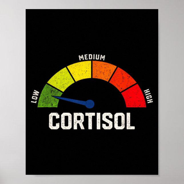 Poster Low Cortisol Levels Meme (Frente)