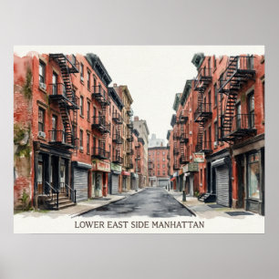 Poster Lower East Side Manhattan