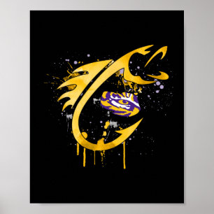 Poster Lsu Tigers Pescaria Anzol 
