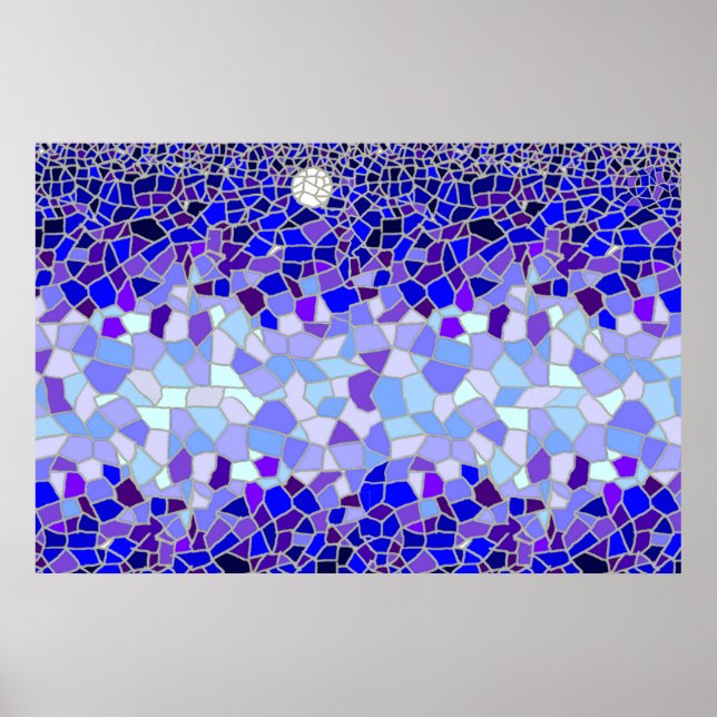 Poster Lua à noite (Frente)