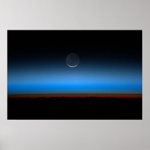 Poster Lua a partir da tela de desenho do espaço
