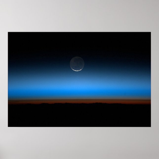 Poster Lua a partir da tela de desenho do espaço (Frente)