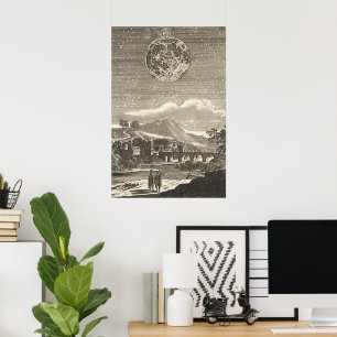 Póster Lua antiga do renascimento por Allain Mallet