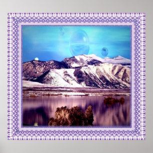 Poster Lua atrás de Monges