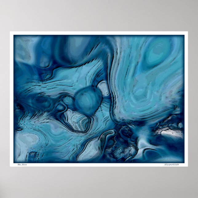 Póster Lua Azul (Frente)