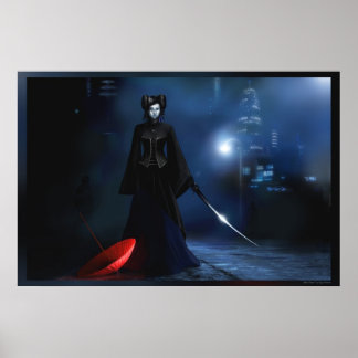 Poster Lua Azul