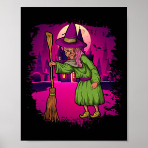 Poster Lua Cheia Spooky Halloween Figurume Assustador Bro