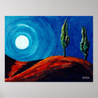 Póster Lua Cipreste