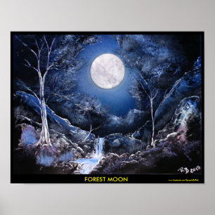 Poster Lua da floresta