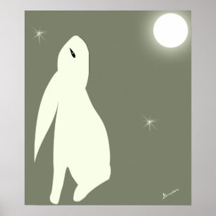 Poster Lua da lebre
