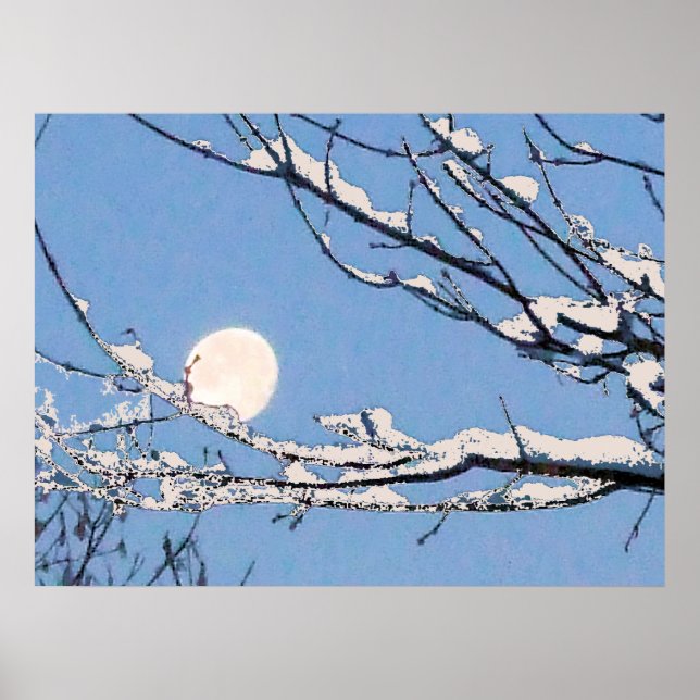 Póster Lua de inverno (Frente)