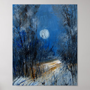 Poster Lua de inverno