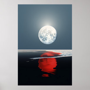 Poster Lua de Reflexão