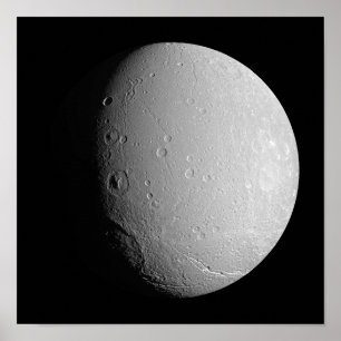Poster Lua de Saturno Dione 2