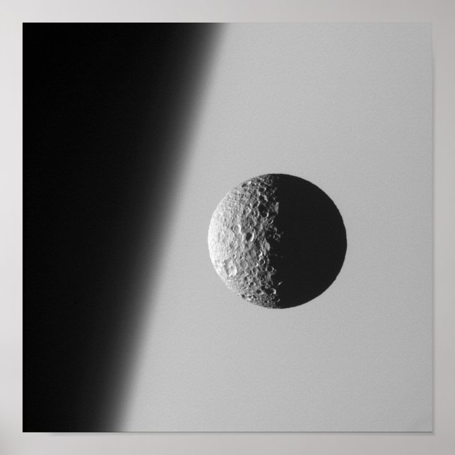 Póster Lua de Saturno Mimas (Frente)