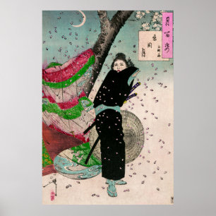 Poster Lua de Shinobugaoka por Yoshitoshi Tsukioka