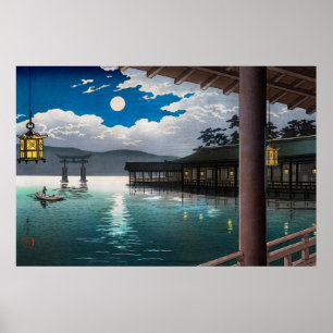 Poster Lua de Verão em Miyajima por Tsuchiya Koitsu