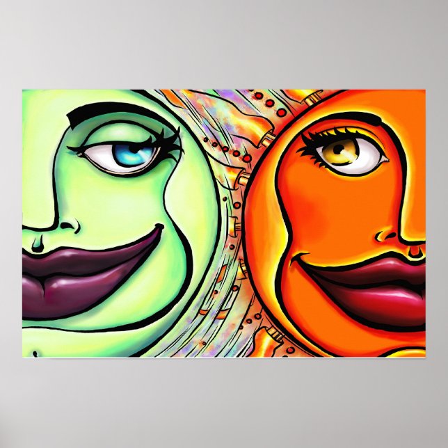 Poster Lua e Sol (Frente)