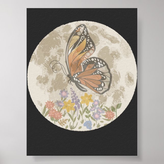 Poster Lua Flor Caprichosa (Frente)