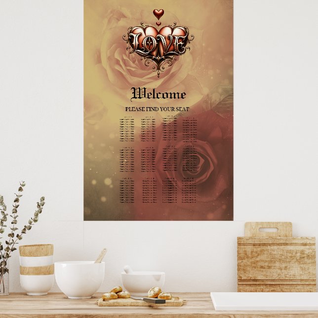 Poster Lua Gótica – Amor Eterno Sob o Céu da Meia-Noite (Cozinha)