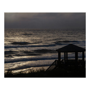 Póster Lua Lit Ondas OBX