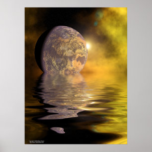 Poster Lua na água