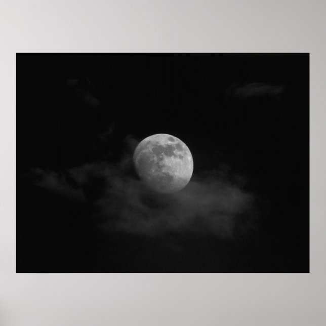 Poster Lua nas nuvens (Frente)