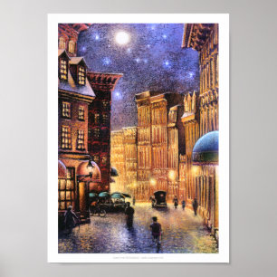 Poster Lua sobre a cidade velha