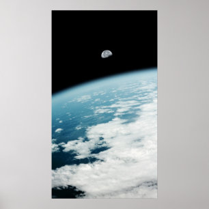 Póster Lua sobre a Terra