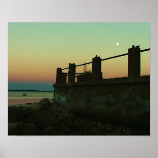 Poster Lua sobre as mães de kingston nook rochoso.