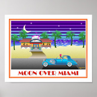 Póster Lua Sobre Miami