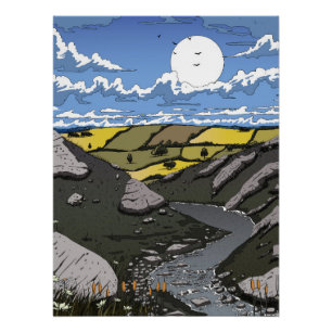 Póster Lua Sobre o Vale