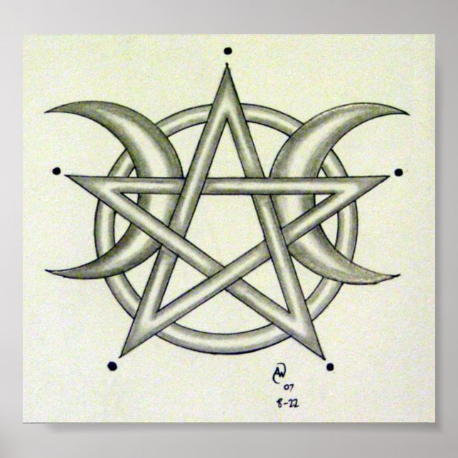 Póster Lua tripla (Frente)