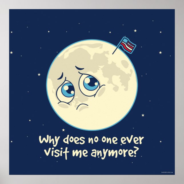 Póster Lua triste (Frente)