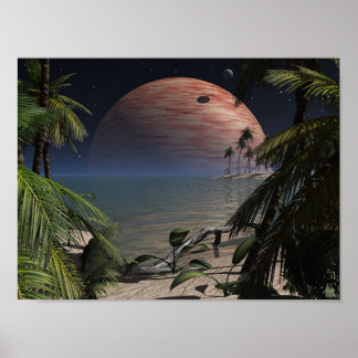 Poster Lua tropical