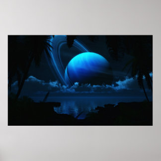 Póster Lua Tropical de Tétis (Sem Fronteiras)