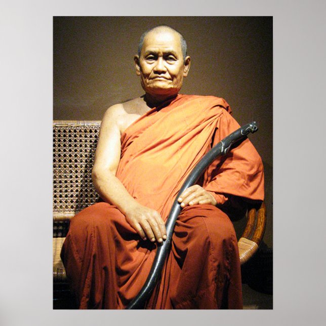 Poster Luang Poo Cha Subhaddho ... Monk budista (Frente)