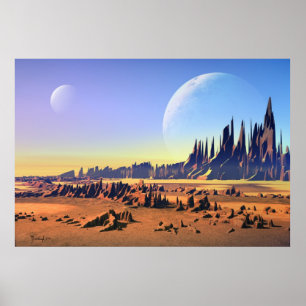 Póster Luas do deserto