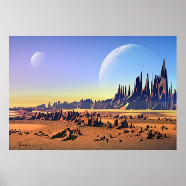 Póster Luas do deserto (Frente)