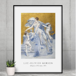 Poster Luc-Olivier Merson - Alegoria da Fortuna (1896)