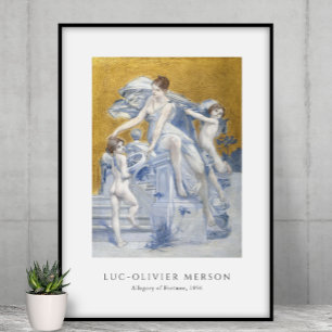 Poster Luc-Olivier Merson - Alegoria da Fortuna (1896)