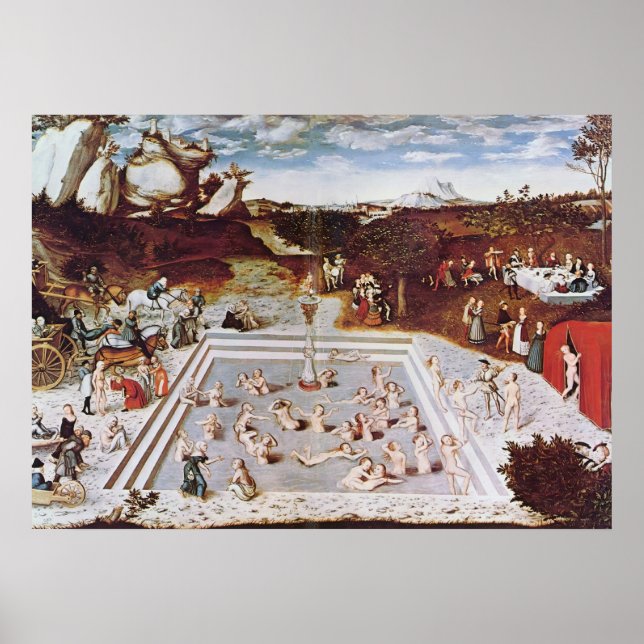 Póster Lucas Cranach, O Velho, A Fonte Da Juventude (Frente)