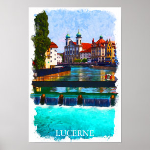 Poster Lucerne Suiça Suíça Europa