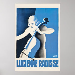 Poster Lucienne Radisse por Paul Colin - Arte Deco Vintag