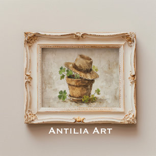 Poster Lucky Charm Ainda Vive Quatro Folhas De Folha E Sh