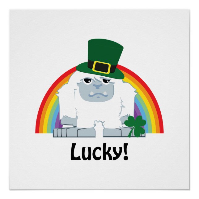 Póster Lucky Yeti Leprechaun (Frente)