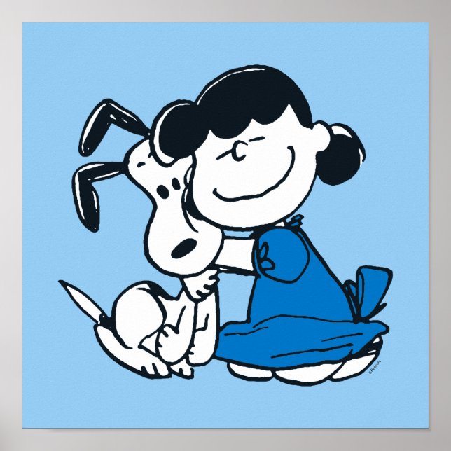 Poster Lucy Hugging Snoopy (Frente)
